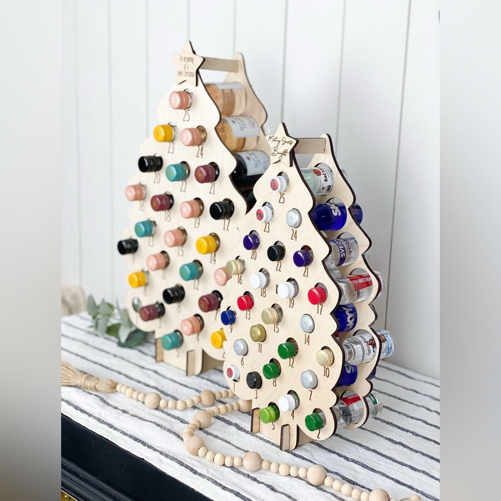 Adult Advent Christmas Tree | Christmas Countdown | Just Add Mini Bottles!